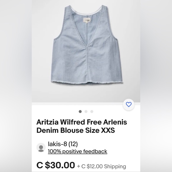 Wilfred Free “Arlenis” by Aritzia top - Picture 13 of 13